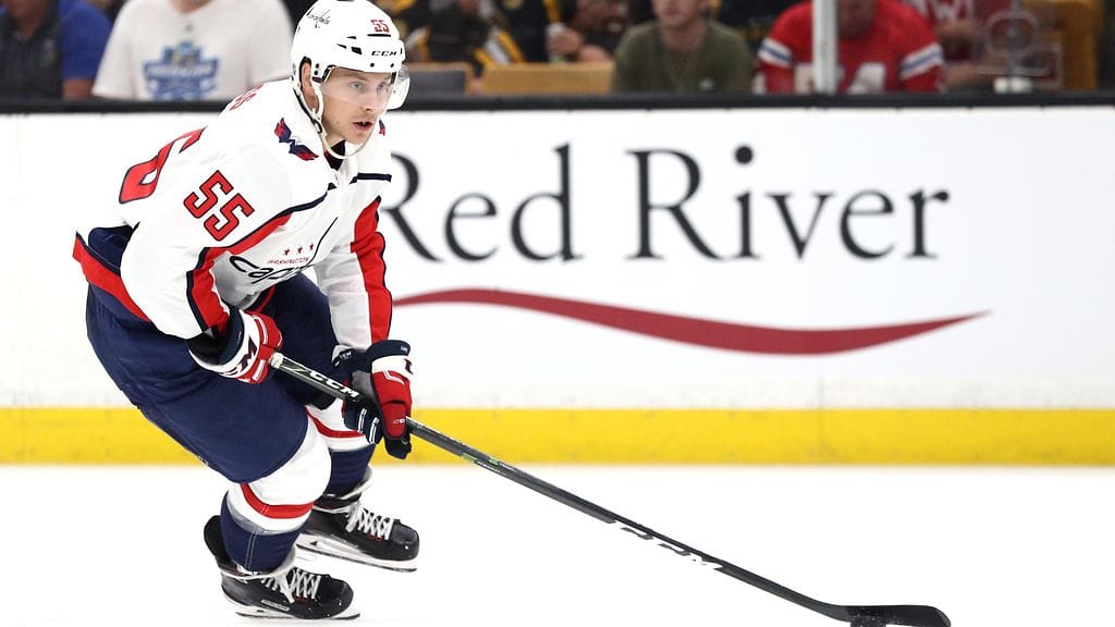 Aaron Ness Washington Capitalsin paidassa syyskuussa 2018.