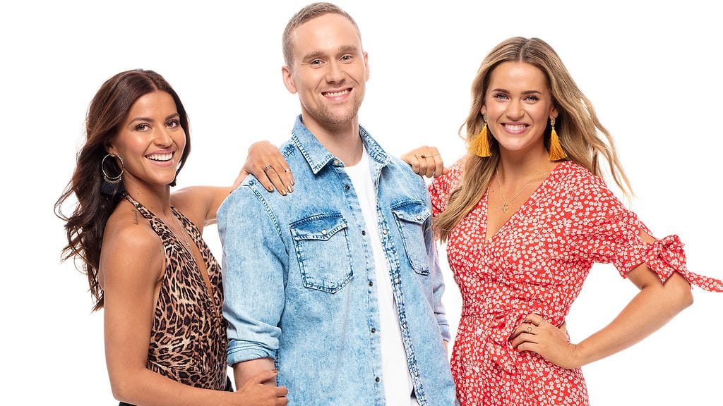 Sofia Arasola, Miikka Wallin ja Johanna Puhakka ovat mukana Rantabaari-sarjassa.