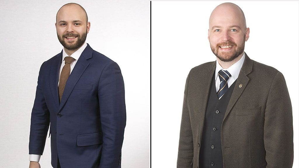 Ovathan he kuin samasta puusta, keskustan Joonas Könttä ja Mikko Kärnä.