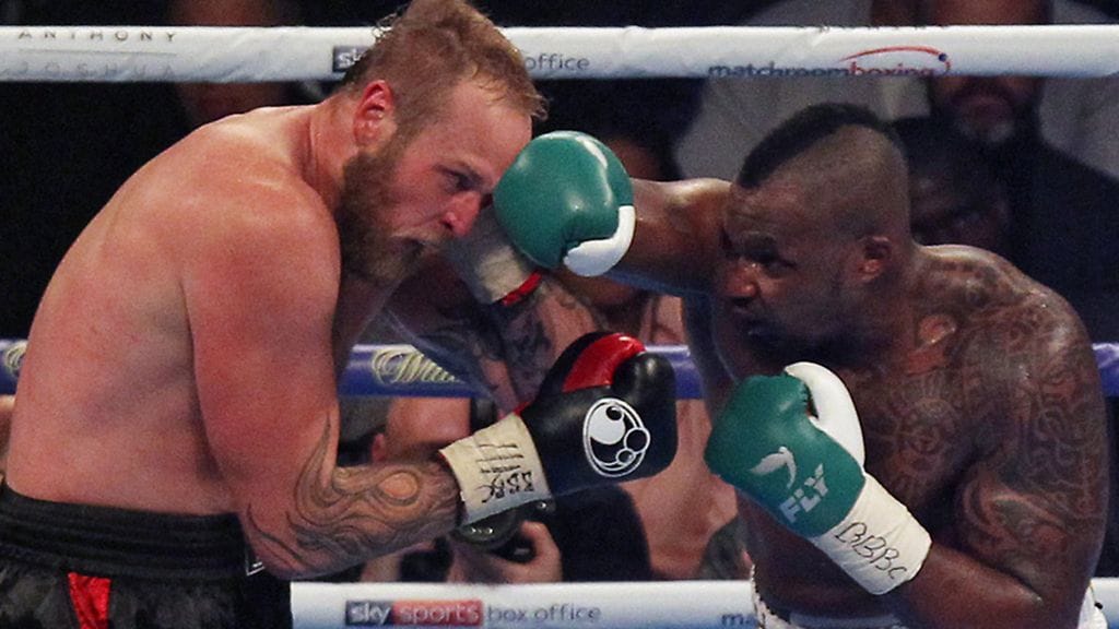 Robert Helenius ja Dillian Whyte kohtasivat lokakuussa 2017.