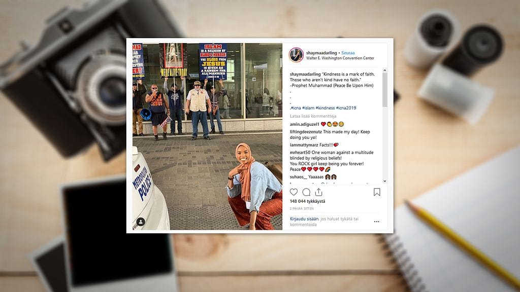 Rohkean Shaymaa Ismaa'eelin Instagram-kuva on saanut osakseen ylistystä.