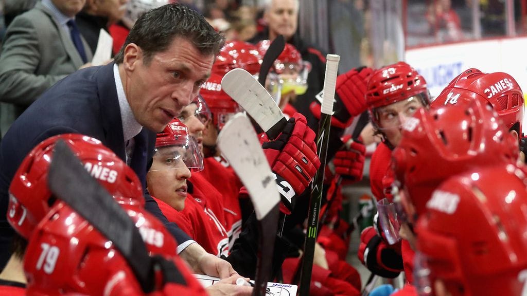 Rod Brind'Amour on toiminut Carolina Hurricanes päävalmentajana neljän kauden ajan.