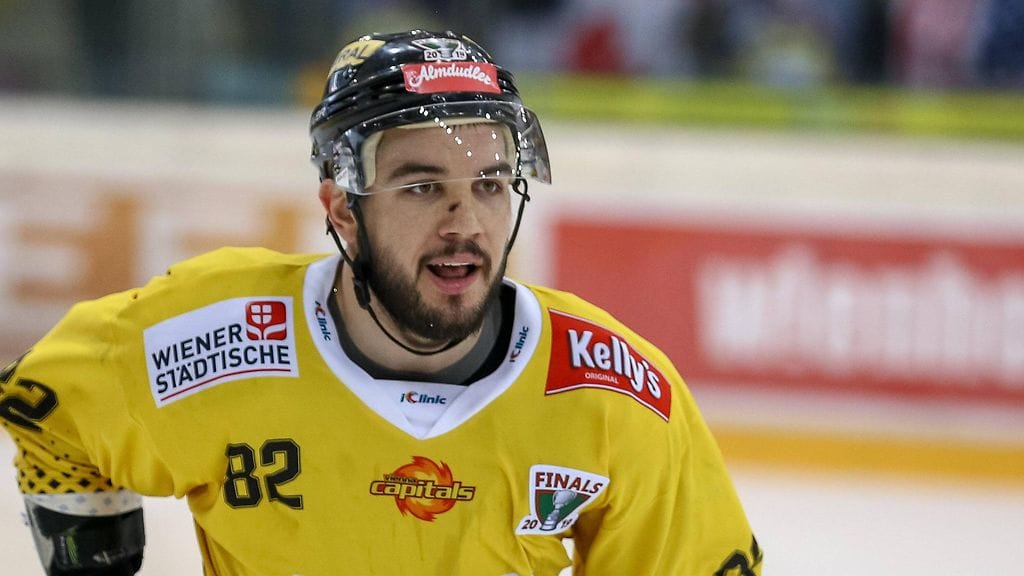 Chris DeSousan Vienna Capitals joutui taipumaan finaaleissa Klagenfurtille.