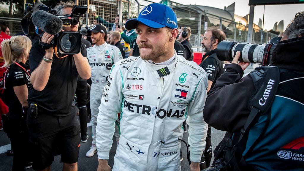 Valtteri Bottas nappasi Azerbaidzhanissa paalupaikan.