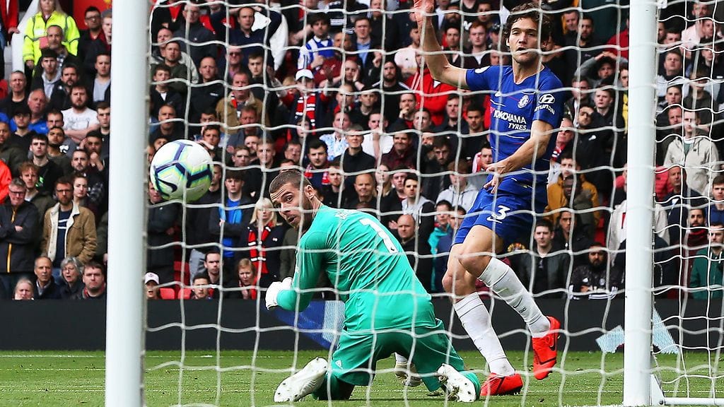 Marcos Alonso iski Chelsean tasoitusmaalin David De Gean haparoinnin jälkeen.