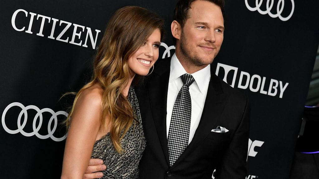Chris Pratt ja Katherine Schwarzenegger Avengers: Endgame -elokuvan ensi-illassa huhtikuussa 2019.