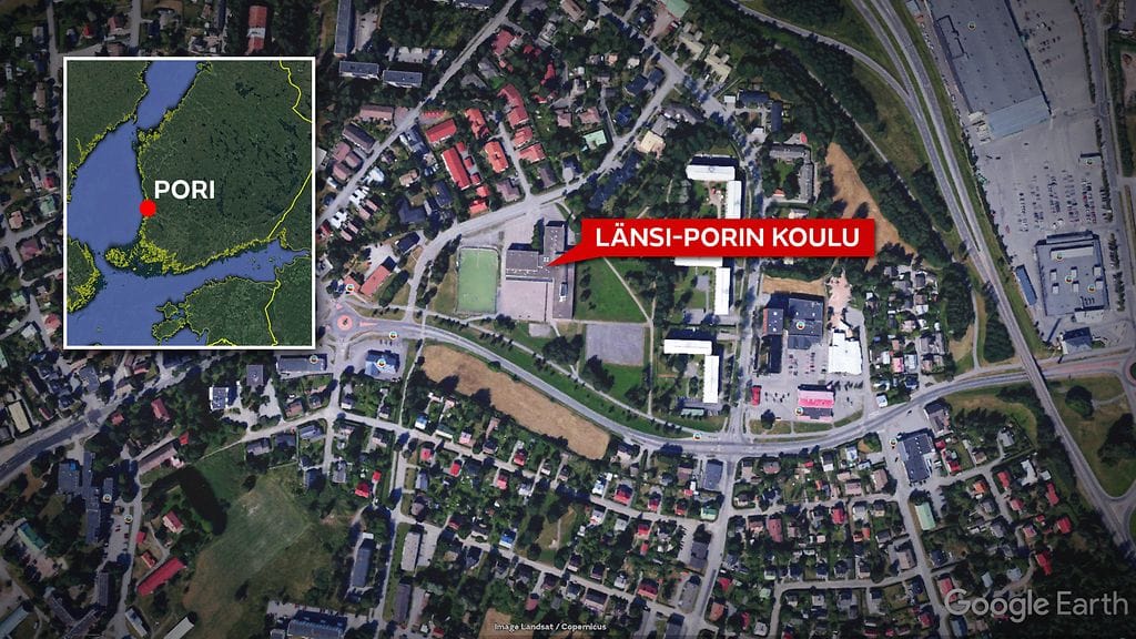 Poliisi on turvaamassa Länsi-Porin koululaisten koulupäivän loppua, ja selvittää viestin lähettäjää.
