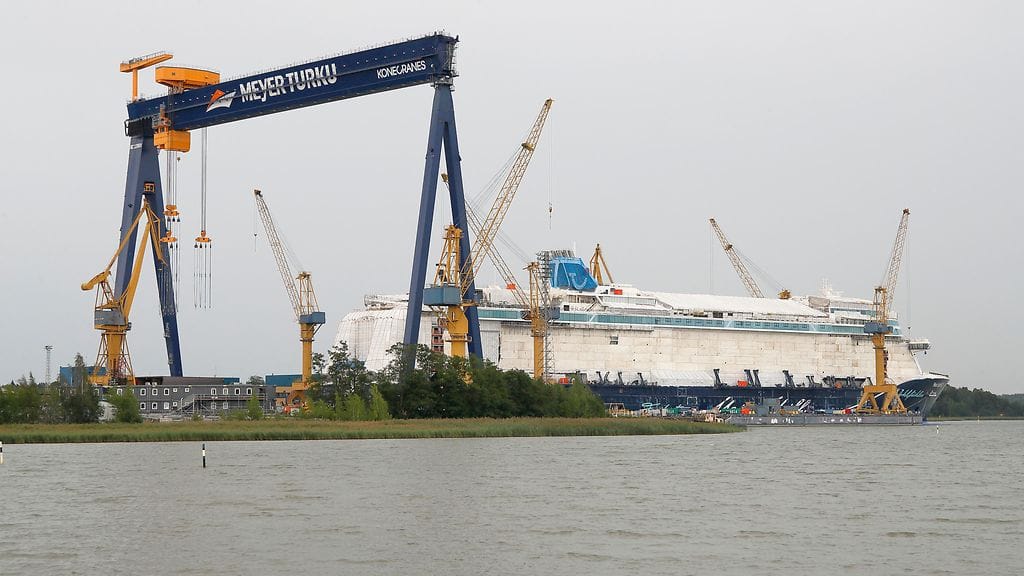 Arkistokuva Turun telakalta.