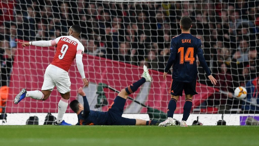 Alexandre Lacazette iski Arsenalin tasoituksen.