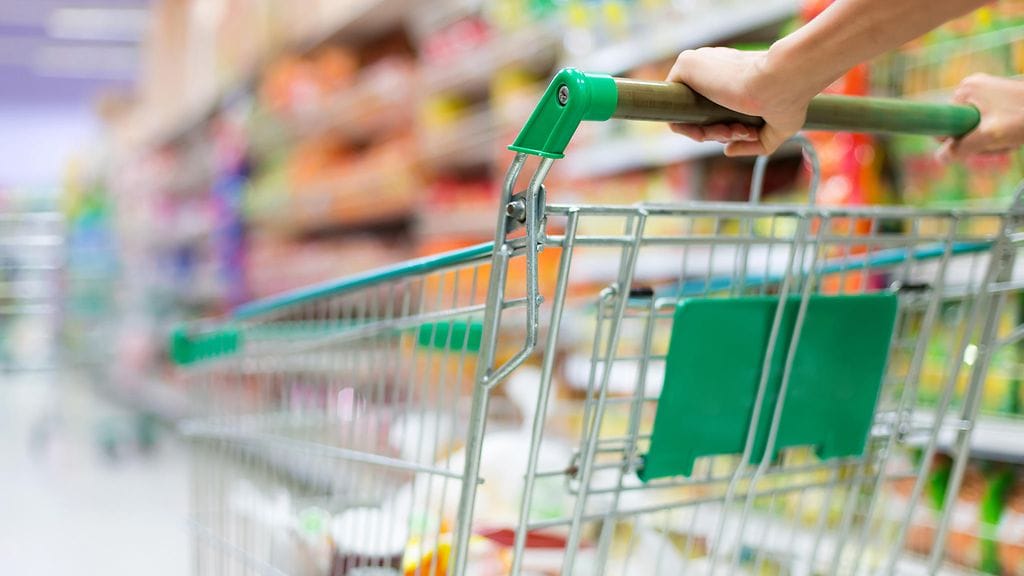 Tamperelaiset ostivat kärrykaupalla jauhelihaa. Kuvituskuva.