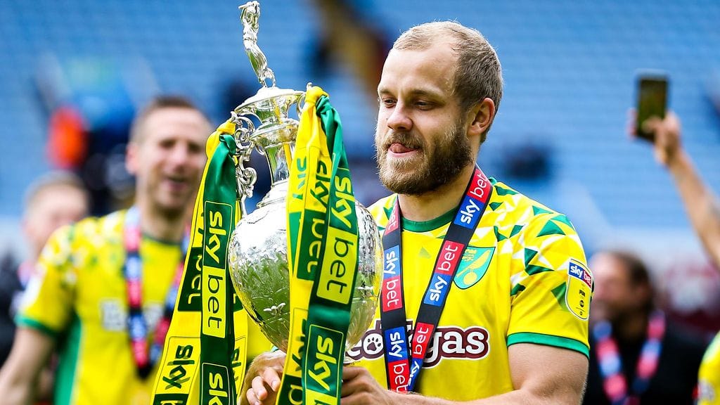 Teemu Pukki pääsi juhlimaan Englannin Mestaruussarjan mestaruutta.