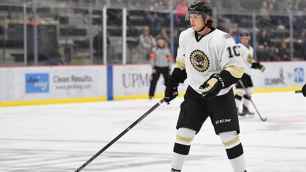 Mikael Hakkarainen edusti tällä kaudella USHL-joukkue Muskegon Lumberjacksia.