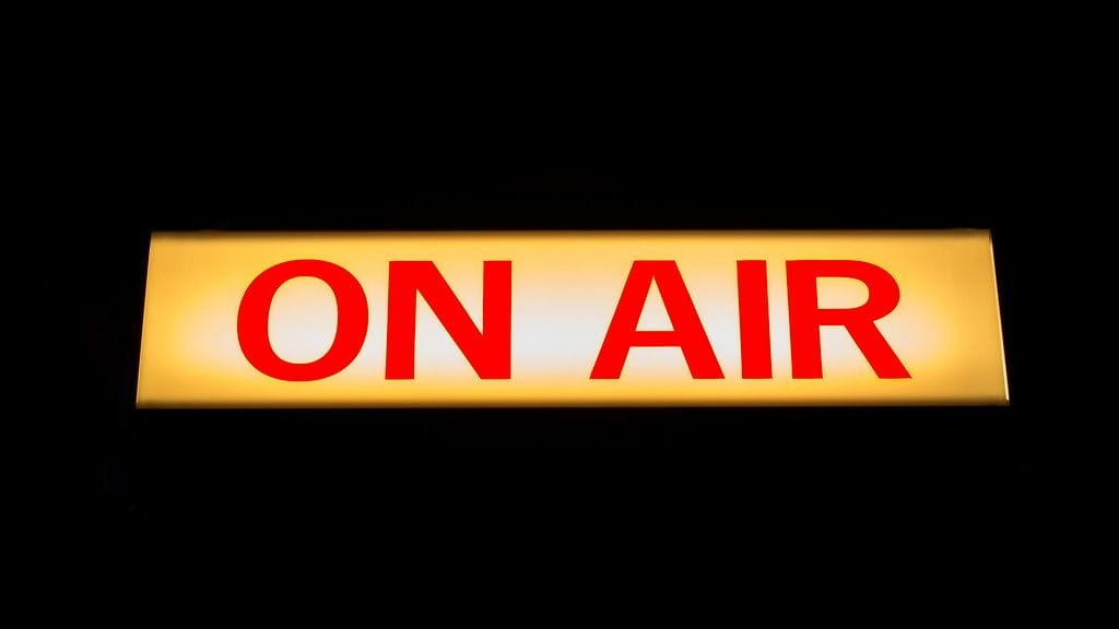 On air -kyltti