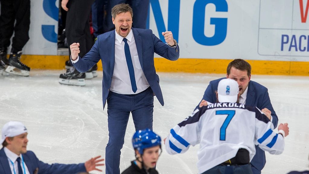 Jukka Jalonen valmensi Suomen alle 20-vuotiaiden maajoukkueen MM-kultaan kotikisoissa vuonna 2016.