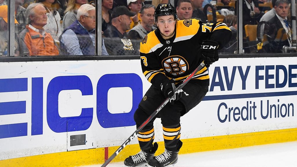 Charlie McAvoy ei pelaa Boston Bruinsin ensimmäisessä konferenssifinaalissa.