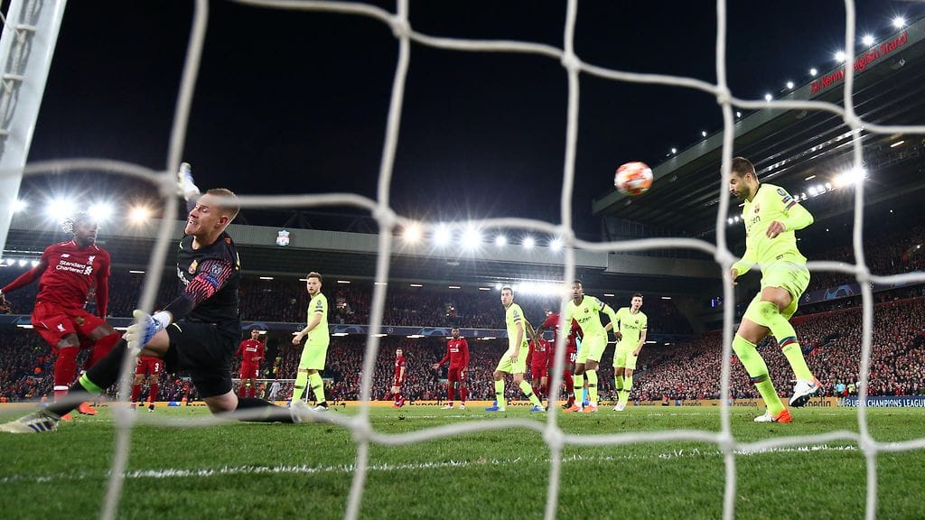 Divock Origi iski Liverpoolin jatkopaikan varmistaneen maaliin.