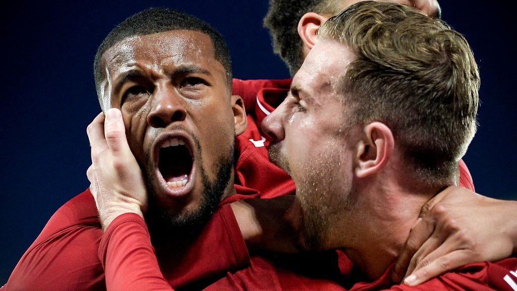 Georginio Wijnaldum iski kauden ensimmäiset osumat Mestarien liigassa makeaan paikkaan.