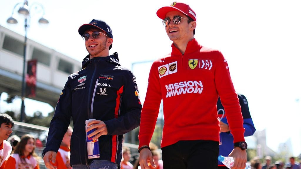 Pierre Gasly ja Charles Leclerc