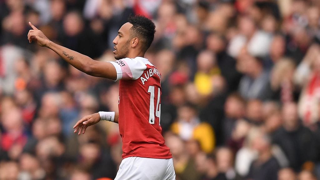 Pierre-Emerick Aubameyang pamautti Arsenalille komean 1–1-tasoituksen.