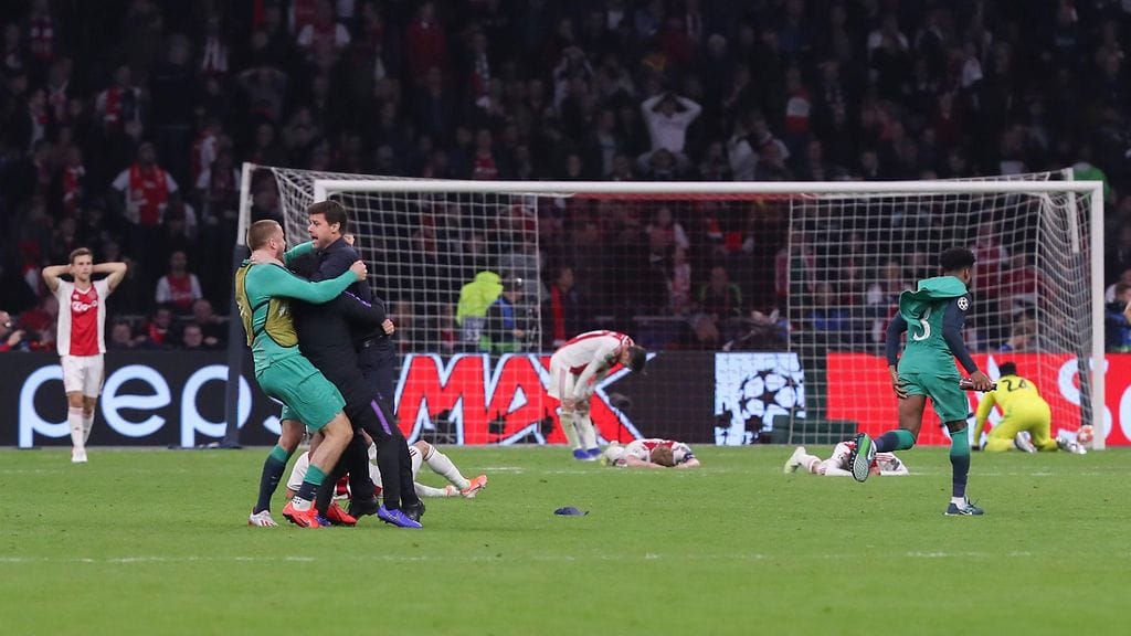 Tottenham eteni Mestarien liigan finaaliin viime sekuntien osumalla.
