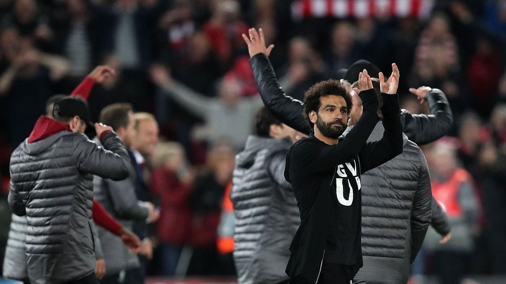 Mohamed Salah nähdään todennäköisesti kentällä sunnuntaina Liverpoolin sarjakauden viimeisessä ottelussa.