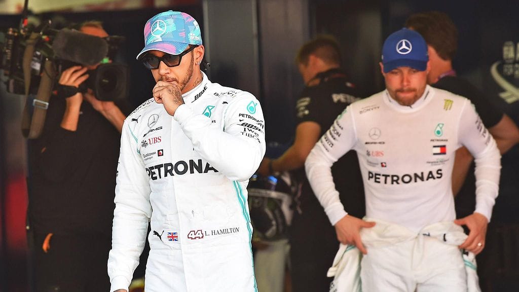 Valtteri Bottas saa varoa Lewis Hamiltonia Espanjan kisastartissa.