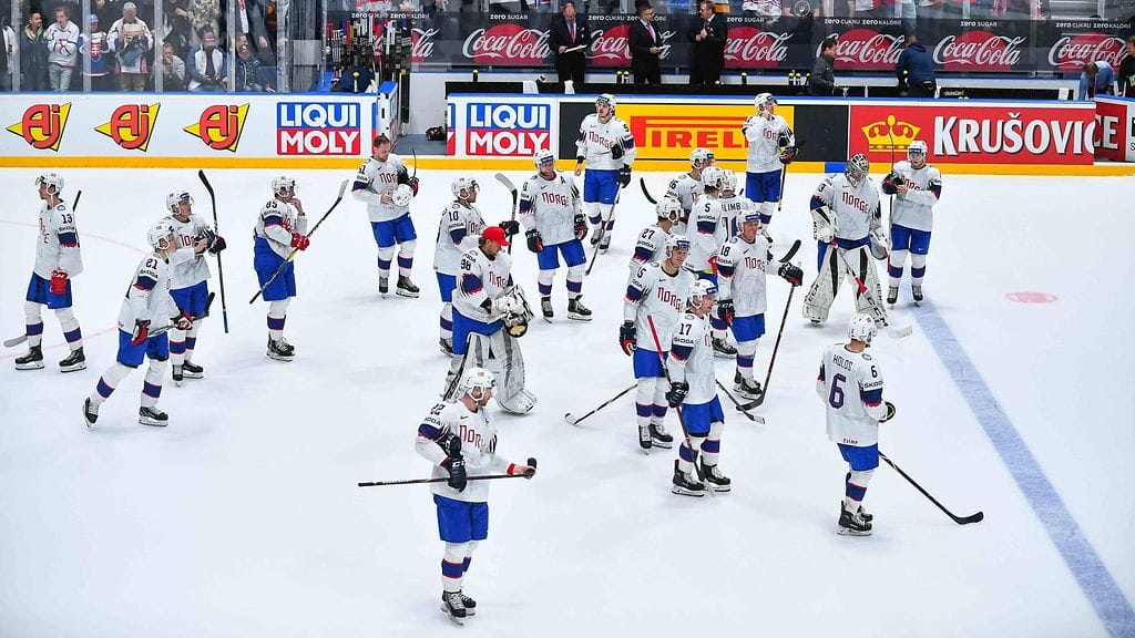 Norja pelaa paraikaa Tshekkiä vastaan jääkiekon MM-kisojen iltaottelussa.