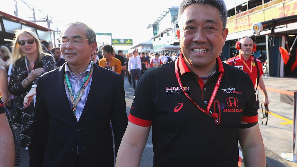 Honda-pomo Masashi Yamamoto iloitsee tallin hyvästä kehityksestä.