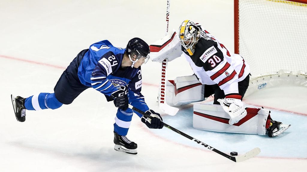 Kakko iski komean läpiajomaalin kisojen avausottelussa Kanadan verkkoon.