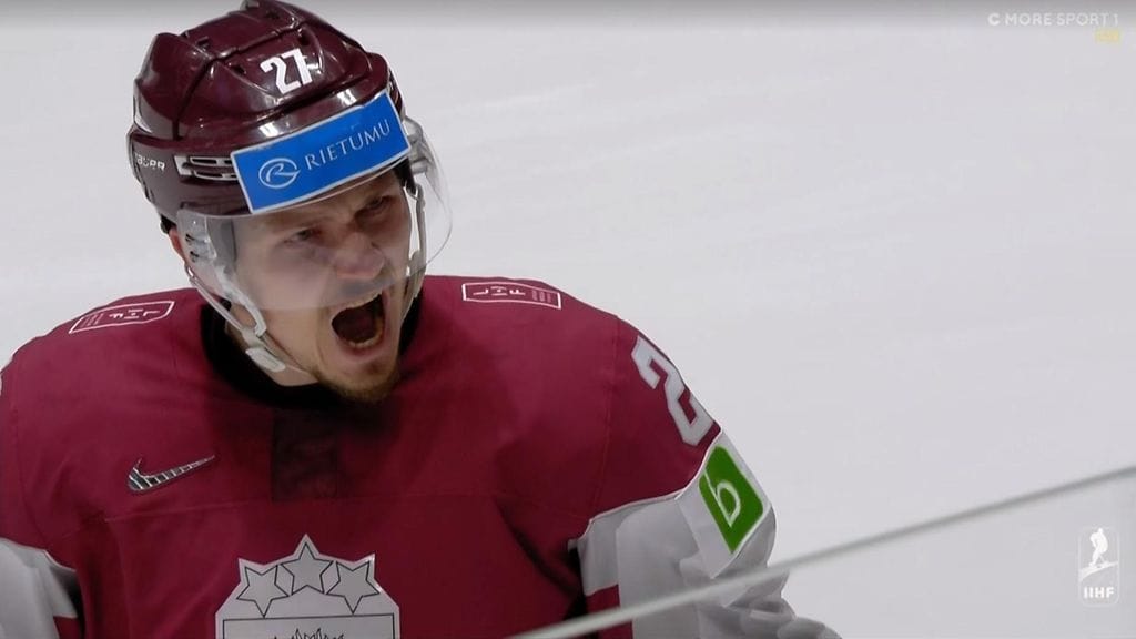 Oskars Cibulskis ampui Latvian johtoon.