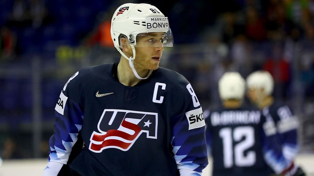 Patrick Kane toimii jääkiekon MM-kisoissa Yhdysvaltain kapteenina.