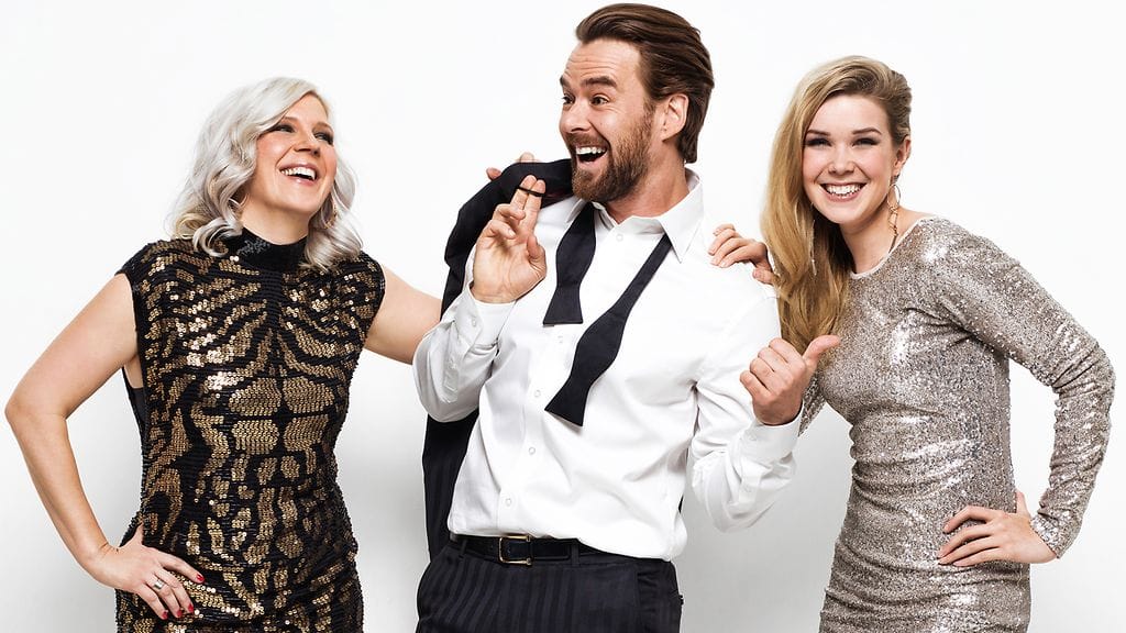 Vappu Pimiä, Mikko Leppilampi ja Tuija Pehkonen nähdään juontajina Tanssii Tähtien Kanssa -ohjelmassa.