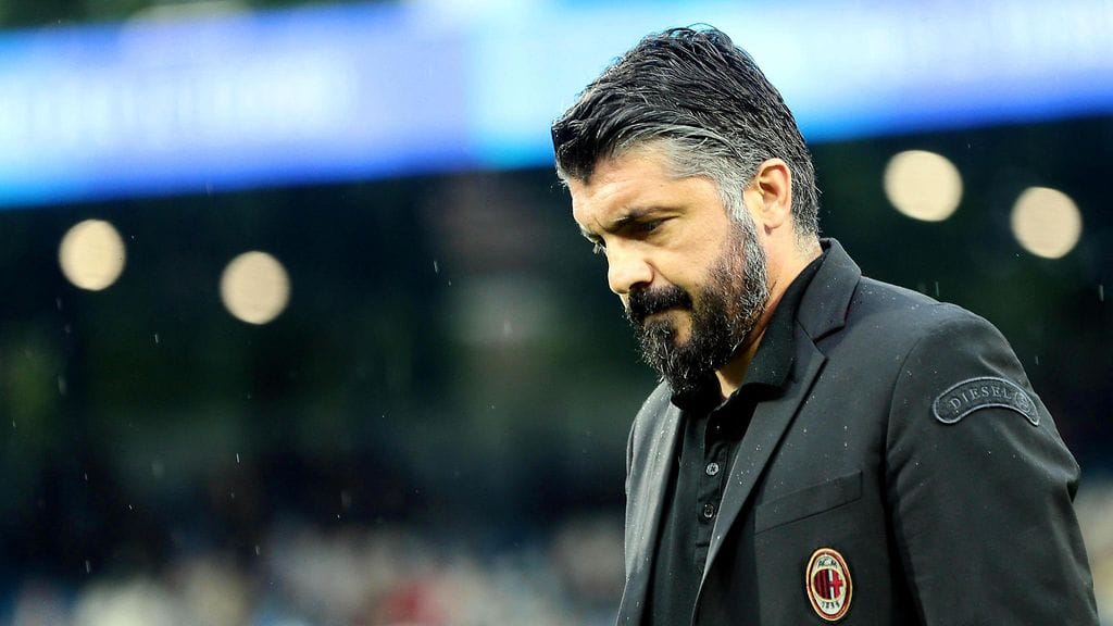 Gennaro Gattuso ei jatka AC Milanin päävalmentajana.