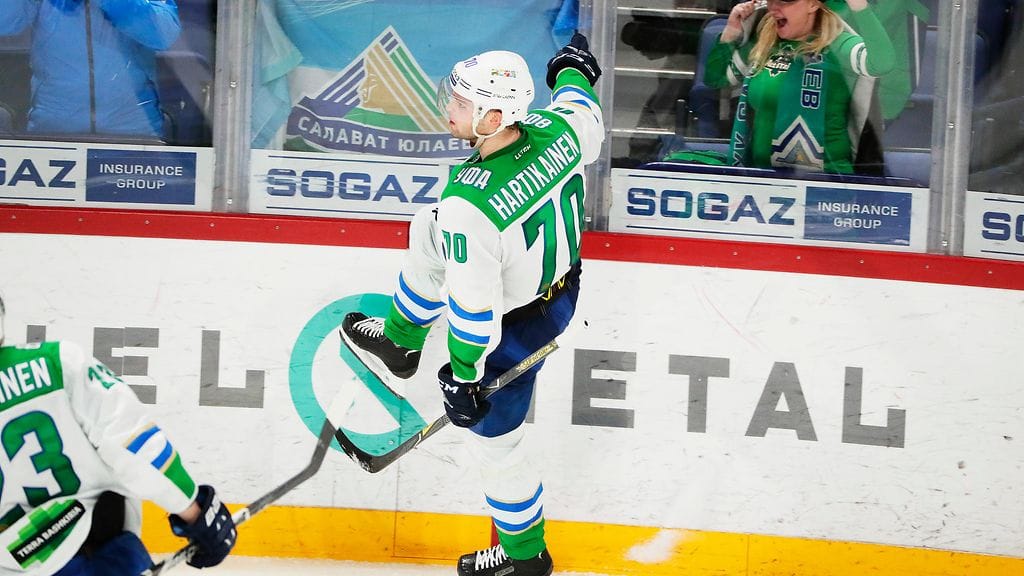 Teemu Hartikainen valittiin KHL:n tähdistökentälliseen.