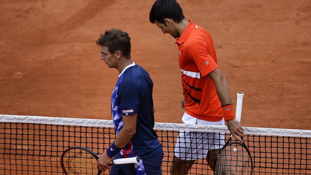 Henri Laaksosella ei ollut mitään mahdollisuuksia Novak Djokovicia vastaan.