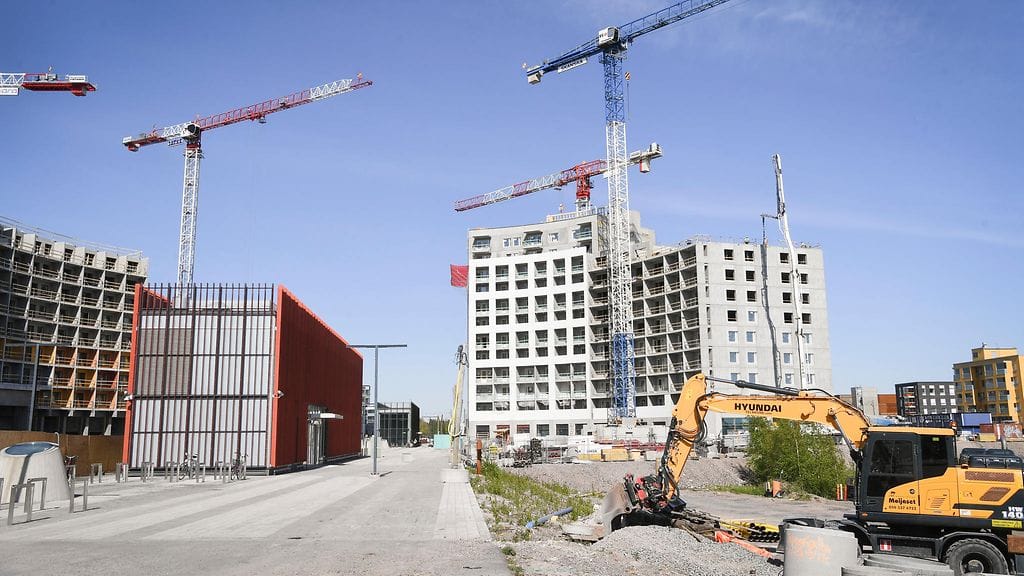 Kivistön asuinaluetta rakennetaan Vantaalla.