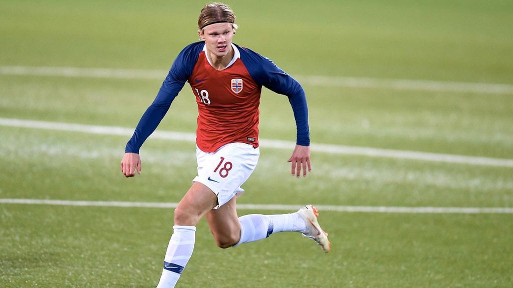 Erling Braut Haaland oli hurjassa iskussa.