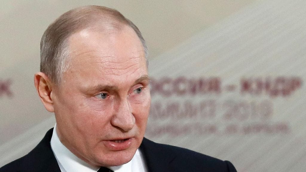 Vladimir Putin 25. huhtikuuta 2019.