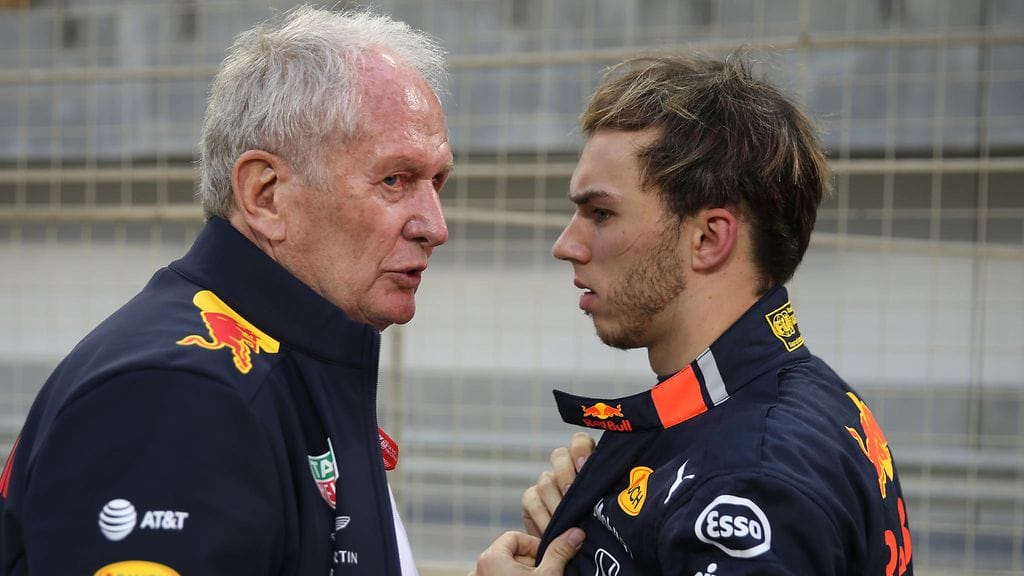 Helmut Marko selvitti tallin tilanteen Pierre Gaslylle.