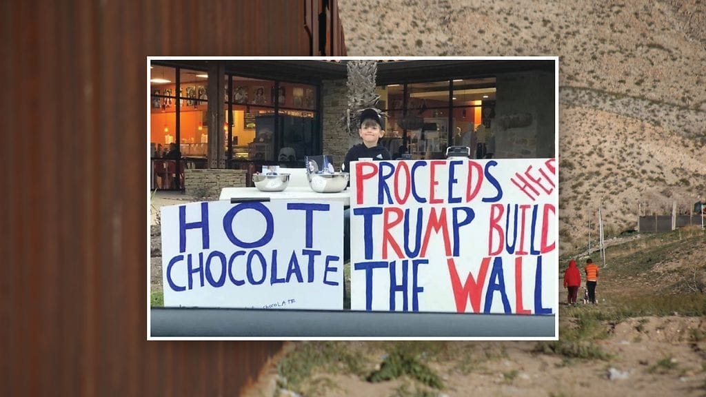 trump muuri bentonsstand