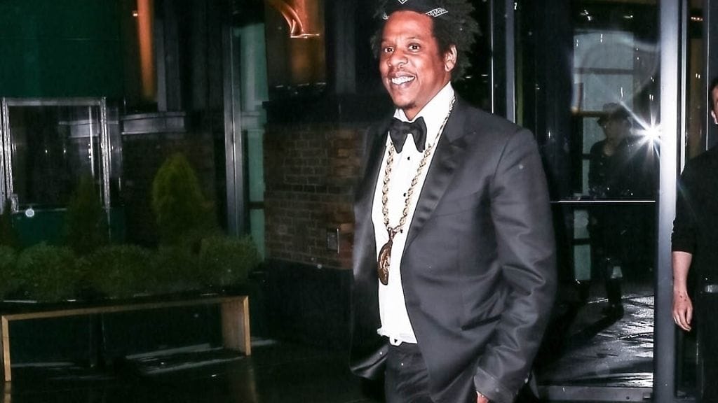 Jay Z kuvattiin hyväntuulisena New Yorkissa huhtikuussa 2019.