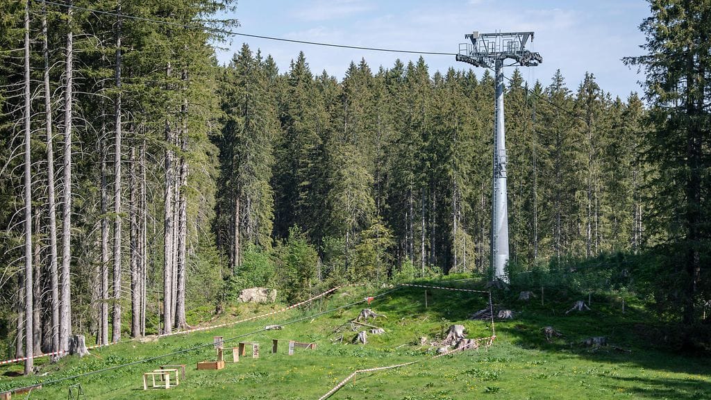 Onnettomuuspaikka sijaitsee Titlis-vuorella.