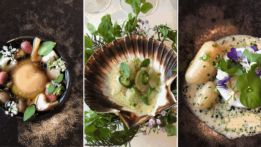 Ravintola Palacen ruokia toukokuussa 2019.