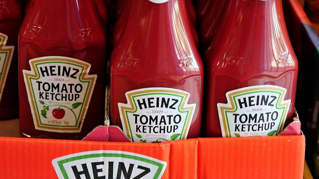 Maininta "57 varieties" on tuttu Heinz-pullon kyljestä.