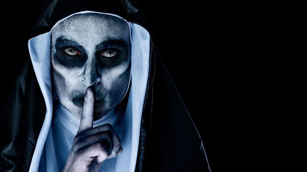 3-vuotias Lucia halusi vuoden 2018 The Nun- eli Nunna-kauhuelokuvan inspiroimat syntymäpäivät, kun hän täytti kolme vuotta. Kuvituskuva.