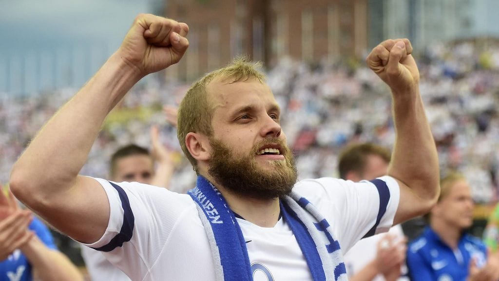 Teemu Pukki oli Huuhkajien suuri sankari.