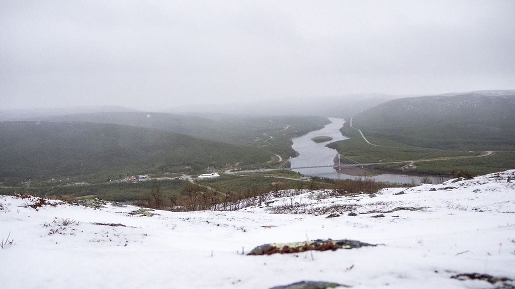 Utsjoki lumisade 10.6.2019
