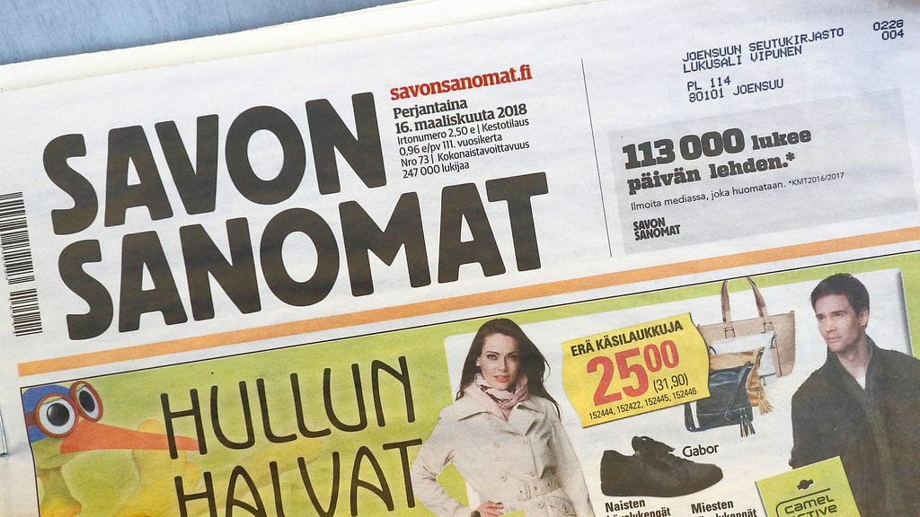 Savon Sanomat on Savon Media Oy:n suurin lehti.