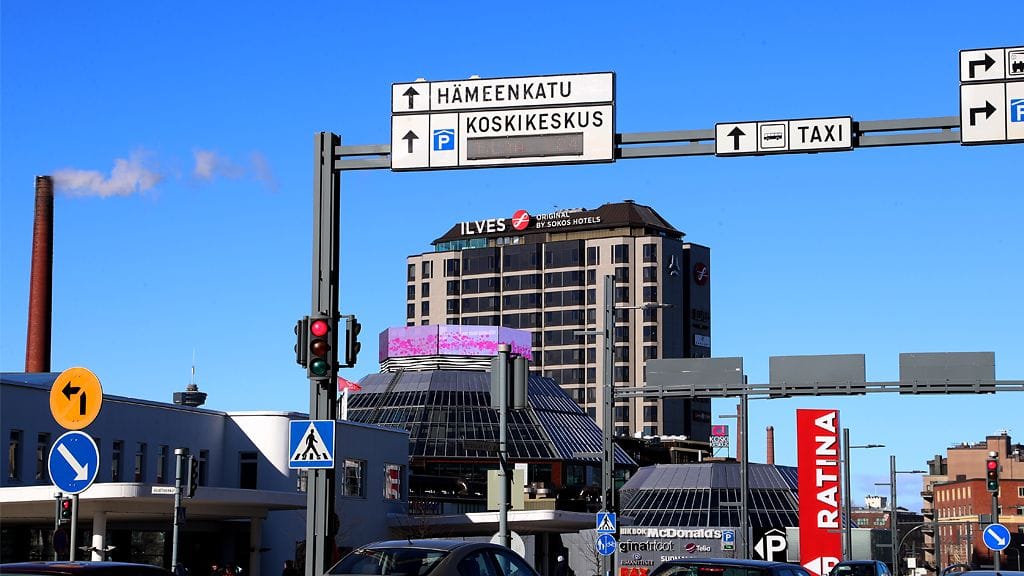 Kuvituskuva Tampereelta, jossa poliisi tutkii kolmea pahoinpitelyä.