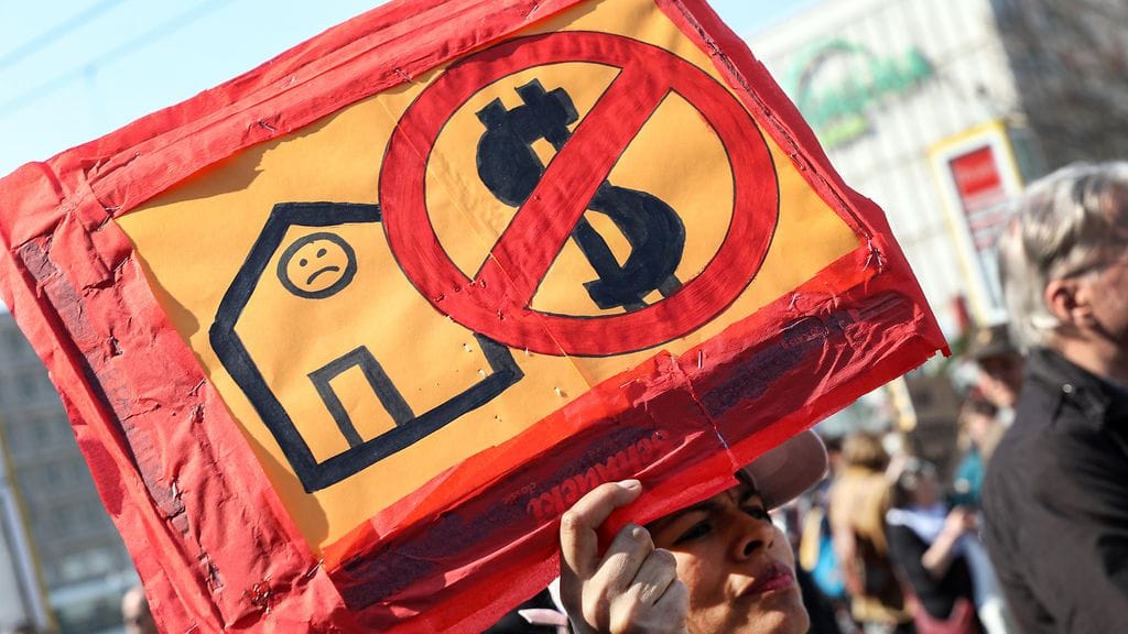 AOP Berliini vuokrat mielenosoitus